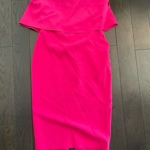 Likely hot pink dress. Size 8